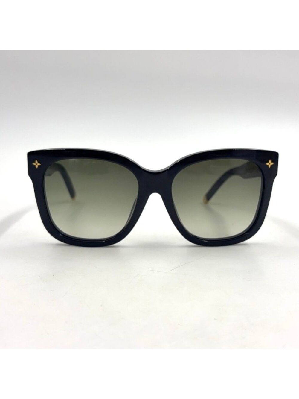 Louis Vuitton My Monogram Cat Eye Acetate Metal Gold Black Sunglasses Eyewear